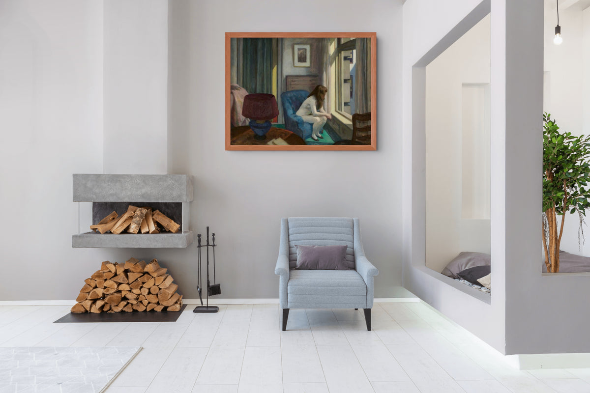 Once de la mañana - Edward Hopper - Lienzo premium 430g (calidad de galeria)