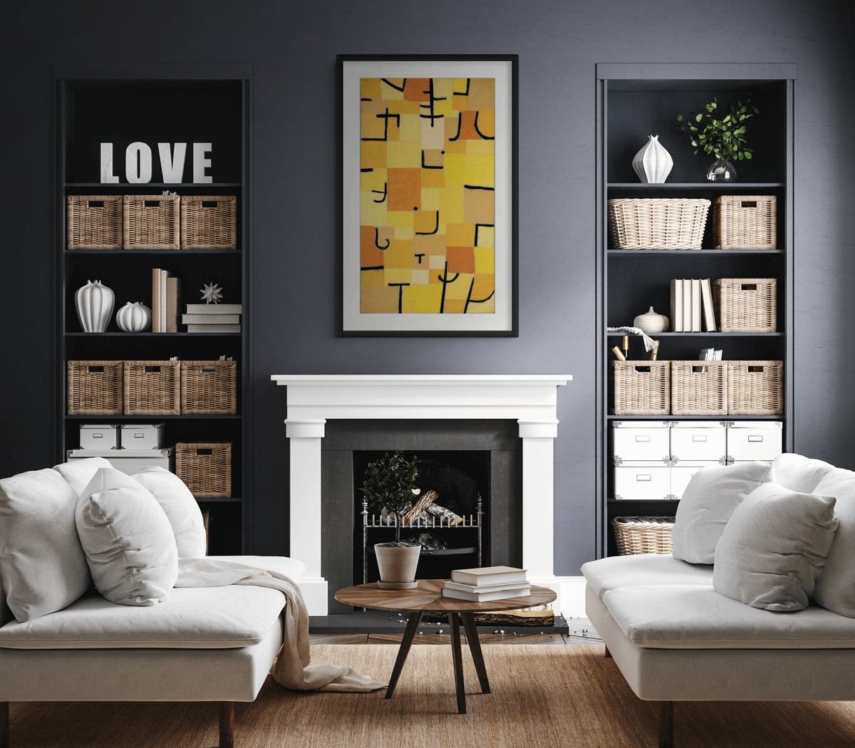 Yellow Signs - Paul Klee - Premium Canvas 430g (gallery quality)