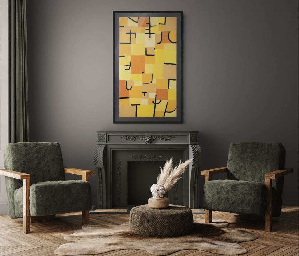 Yellow Signs - Paul Klee - Premium Canvas 430g (gallery quality)
