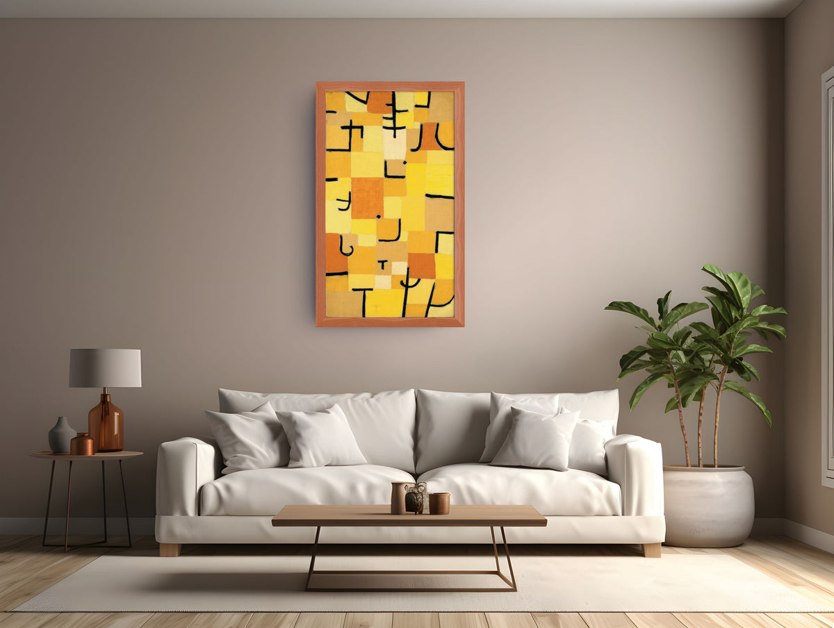 Yellow Signs - Paul Klee - Premium Canvas 430g (gallery quality)
