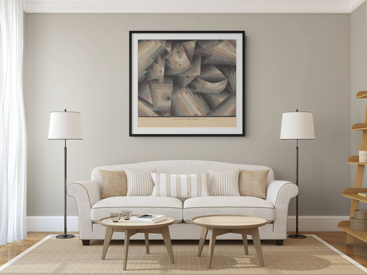 Gradation of Crystal - Paul Klee - Premium Canvas 430g (gallery quality)