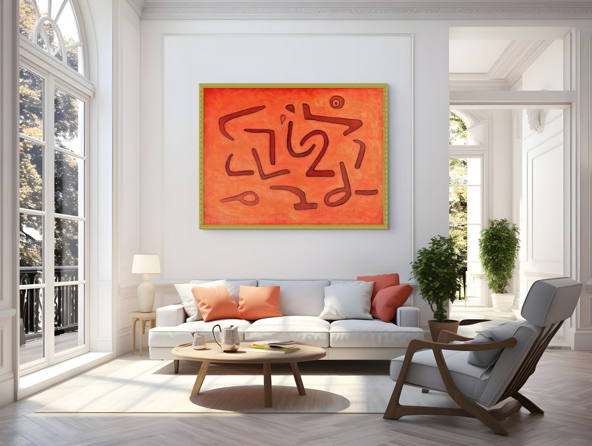 Laberinto destruido  - Paul Klee - Lienzo premium 430g (calidad de galeria)