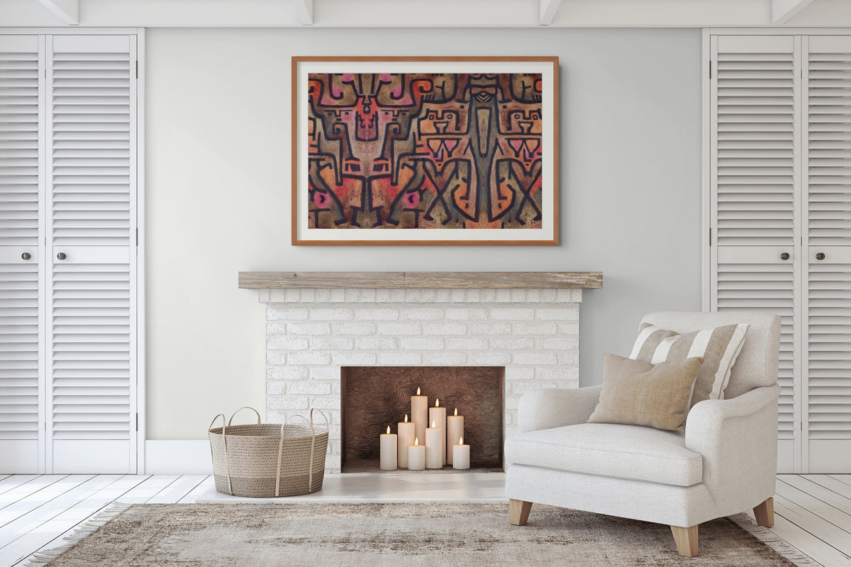 Brujas del bosque - Paul Klee - Lienzo premium 430g (calidad de galeria)