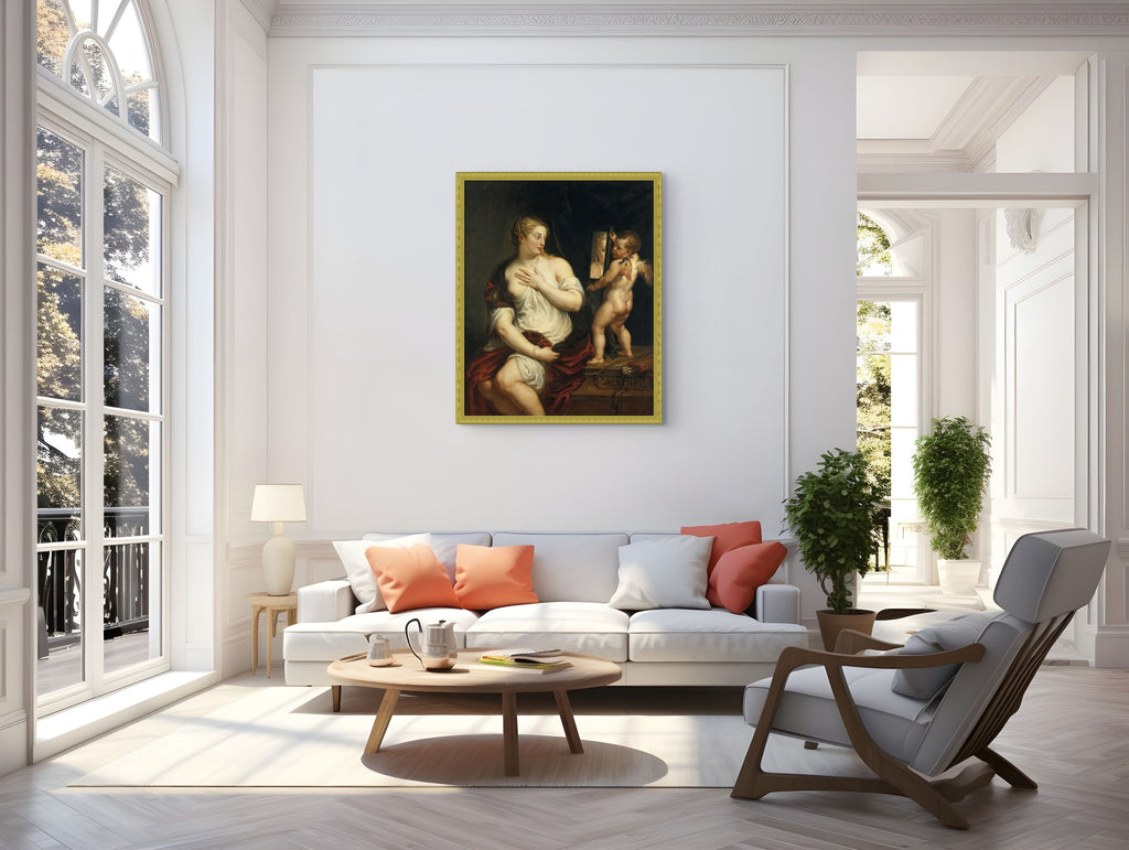 Venus ante el espejo - Peter Paul Rubens - Lienzo premium 430g (calidad de galeria)