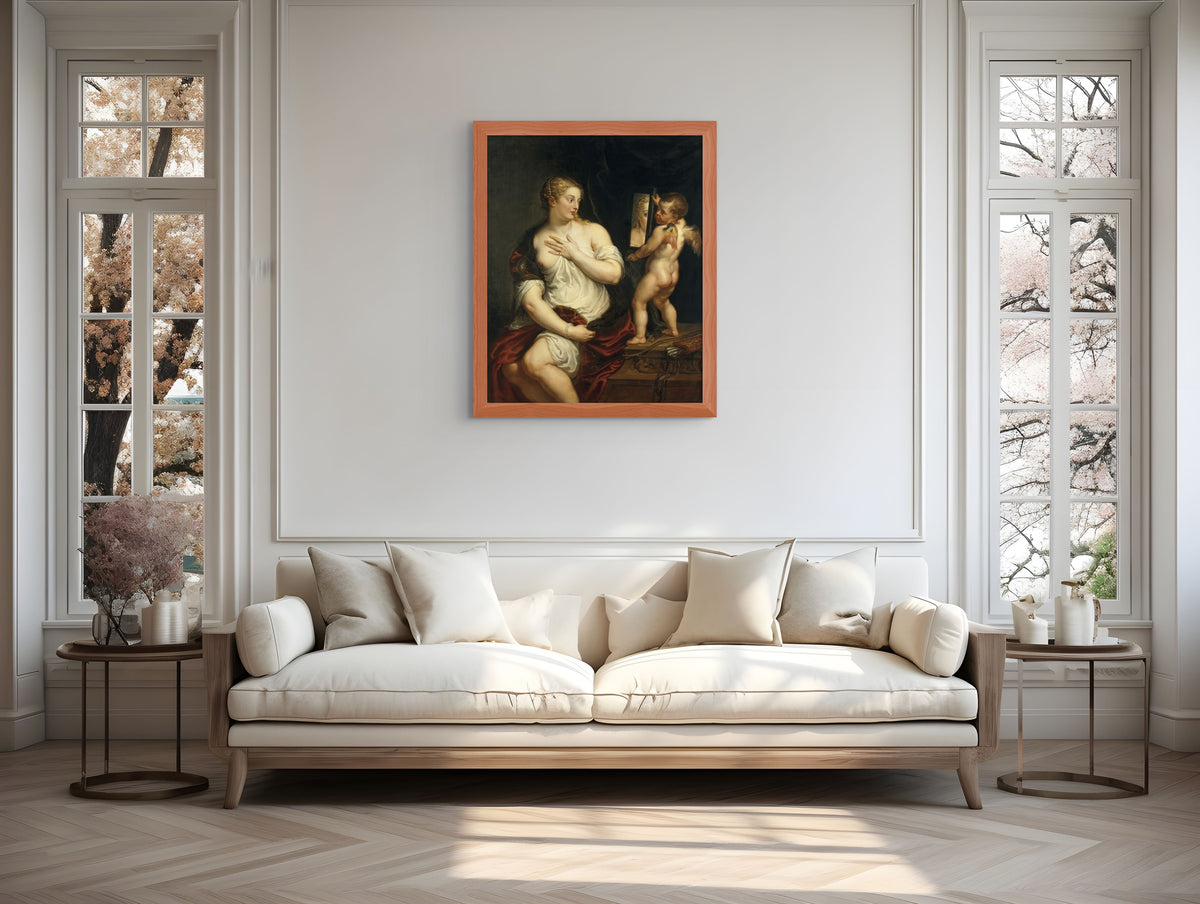 Venus ante el espejo - Peter Paul Rubens - Lienzo premium 430g (calidad de galeria)