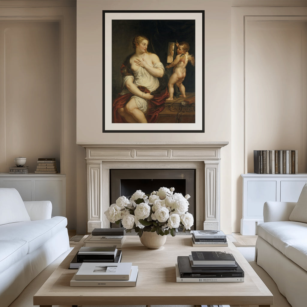 Venus ante el espejo - Peter Paul Rubens - Lienzo premium 430g (calidad de galeria)