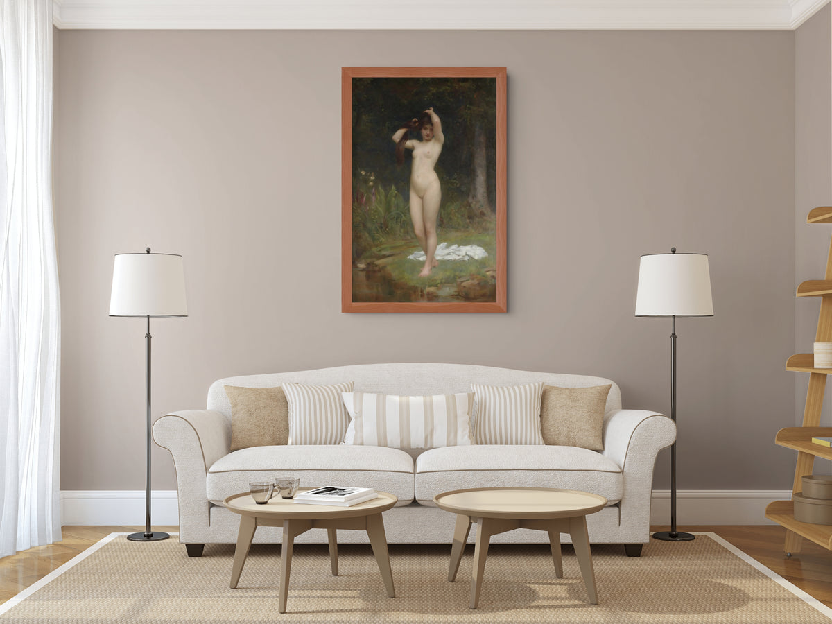 Una ninfa del bosque  - Philip Hermogenes - Lienzo premium 430g (calidad de galeria)