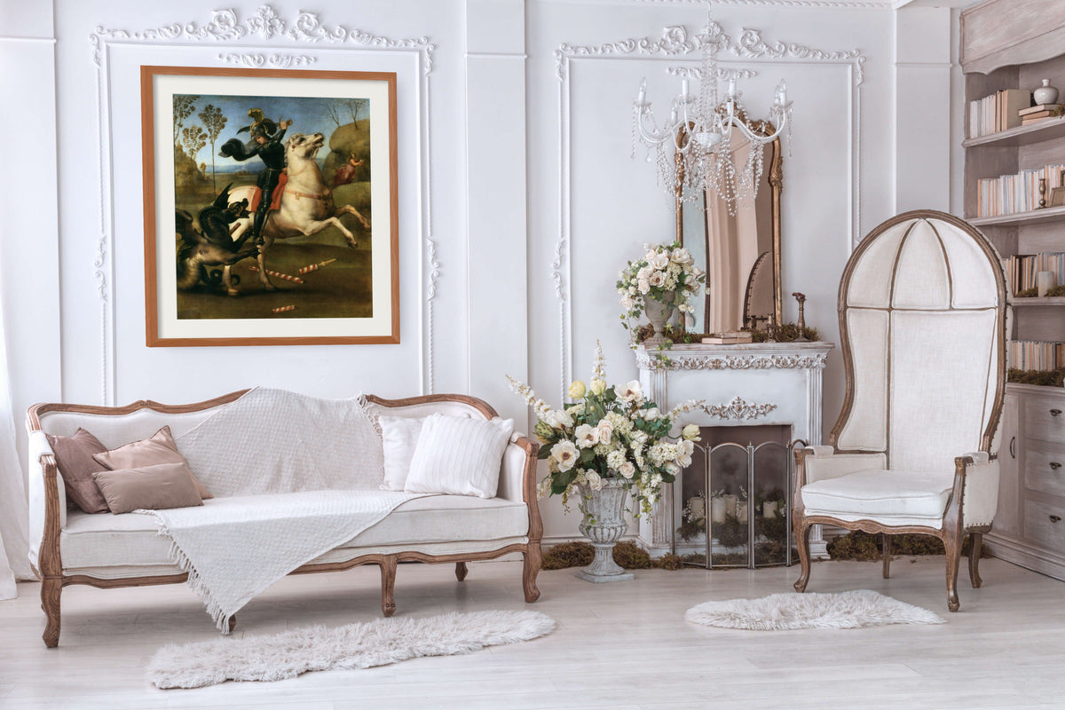 Saint George and the Dragon - Raphael - Premium canvas 430g (gallery quality)