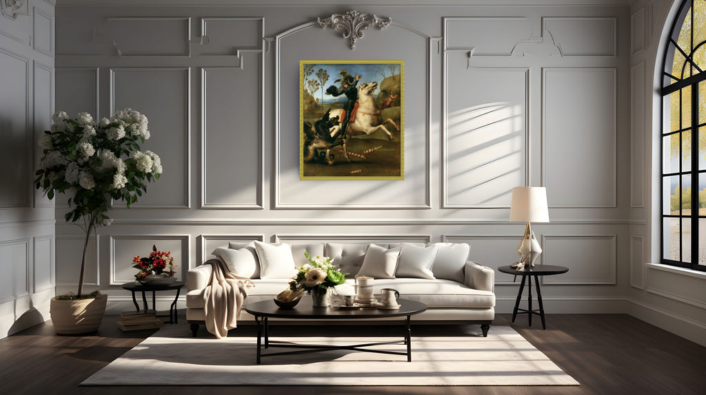 Saint George and the Dragon - Raphael - Premium canvas 430g (gallery quality)