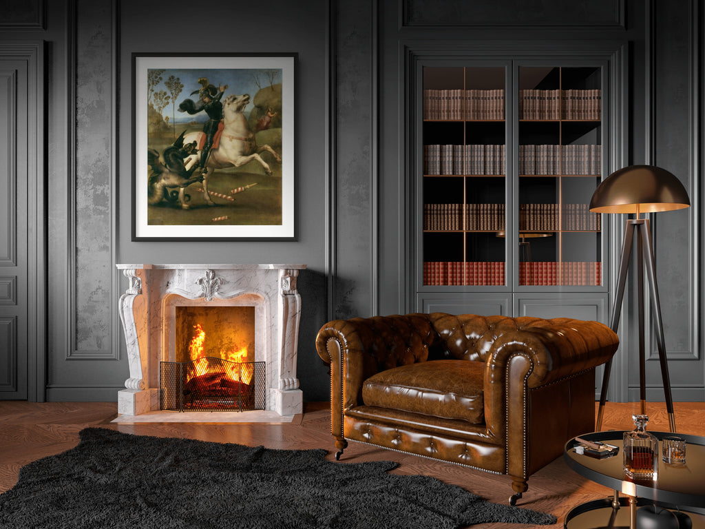Saint George and the Dragon - Raphael - Premium canvas 430g (gallery quality)