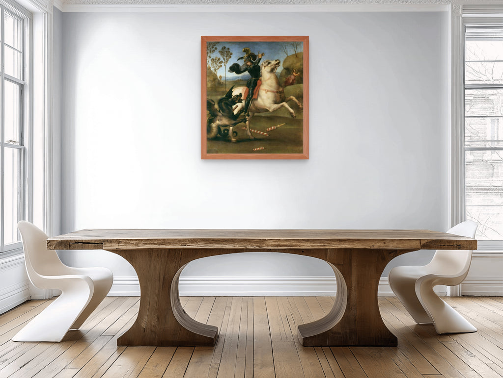 Saint George and the Dragon - Raphael - Premium canvas 430g (gallery quality)