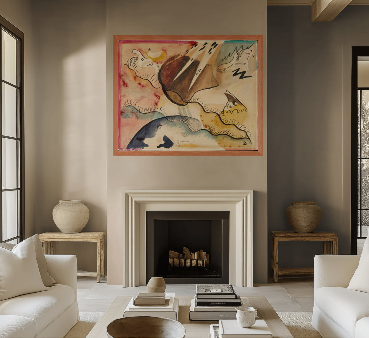 Couple à cheval - Vassily Kandinsky - Toile premium 430g (qualité galerie)