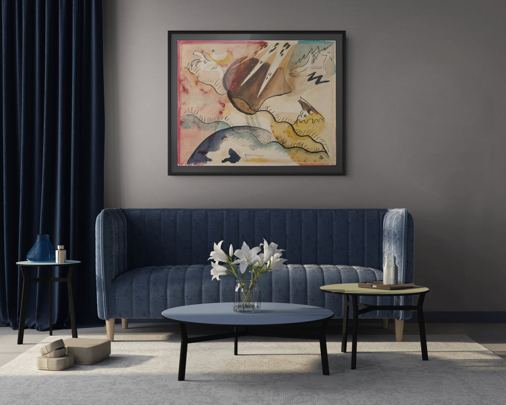 Couple à cheval - Vassily Kandinsky - Toile premium 430g (qualité galerie)