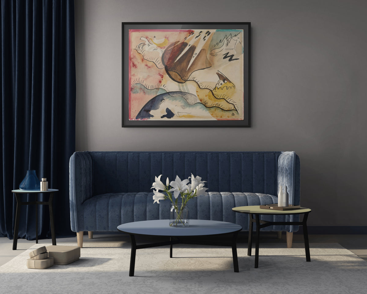 Couple à cheval - Vassily Kandinsky - Toile premium 430g (qualité galerie)