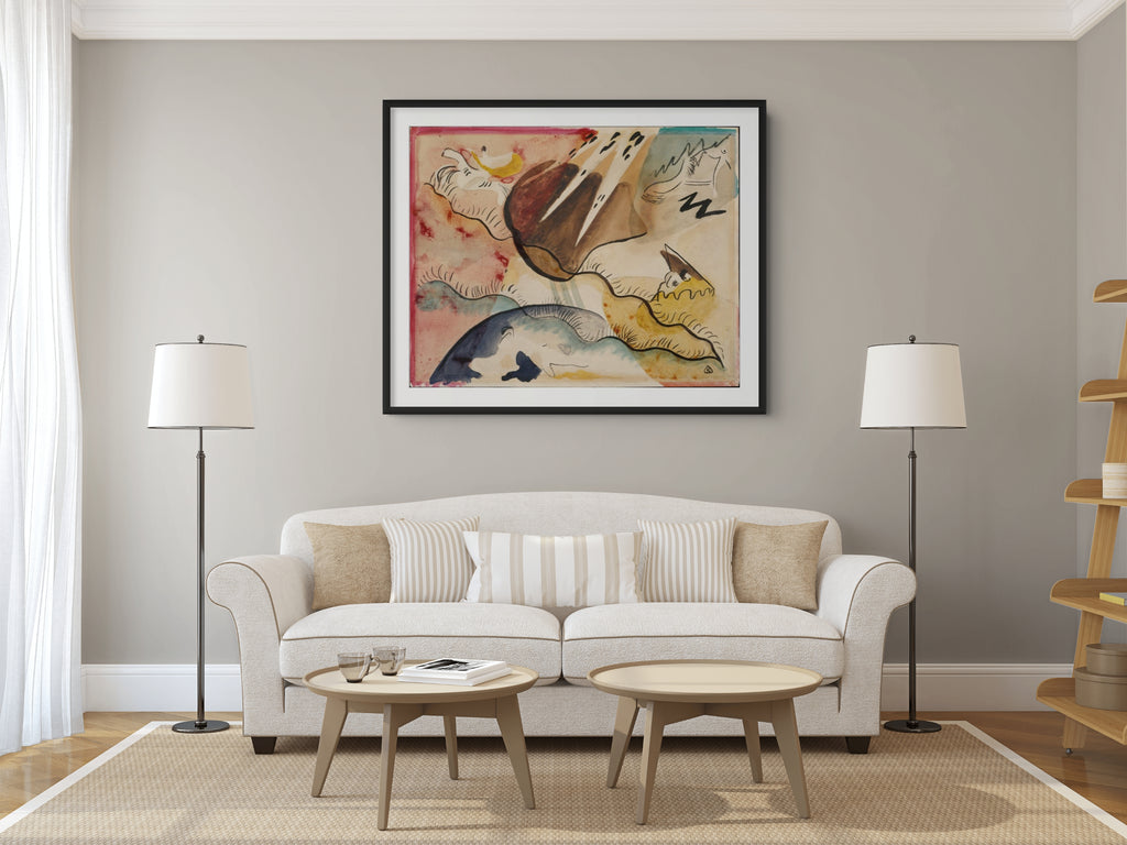 Couple à cheval - Vassily Kandinsky - Toile premium 430g (qualité galerie)