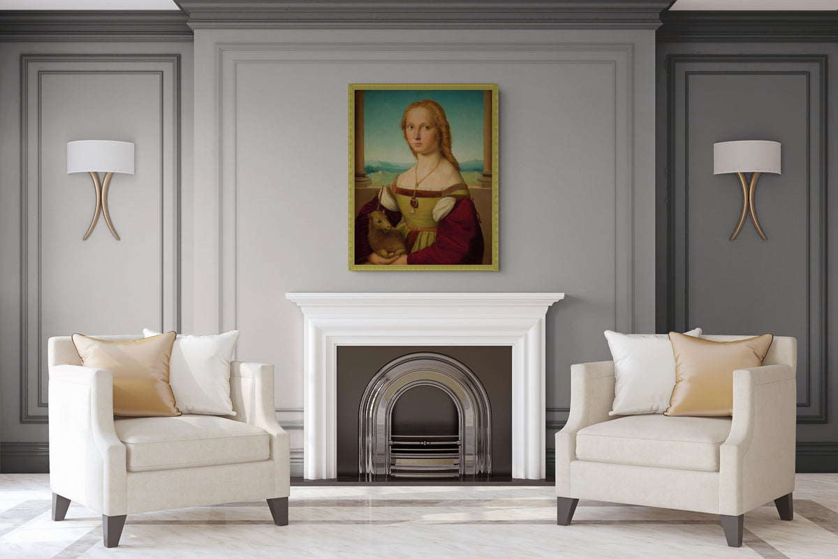 Saint Michael Vanquishing the Demon - Raphael Sanzio - Premium Canvas 430g (gallery quality)