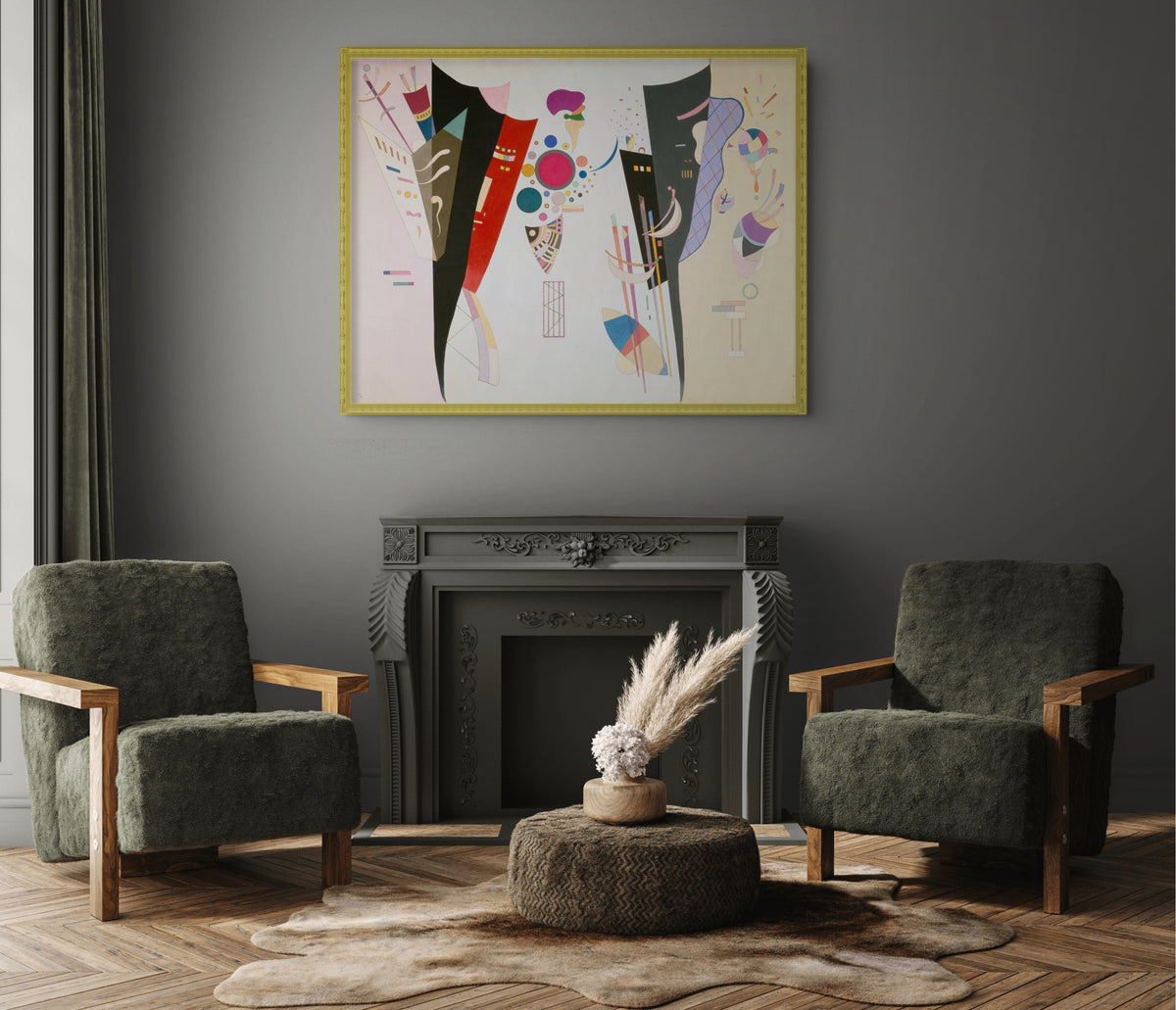 Couple on Horseback - Wassily Kandinsky - Premium 430g canvas (gallery quality)