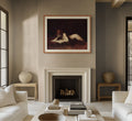 Desnudo femenino reclinado leyendo un libro - Jean-Jacques Henner - Lienzo premium 430g (calidad de galeria)