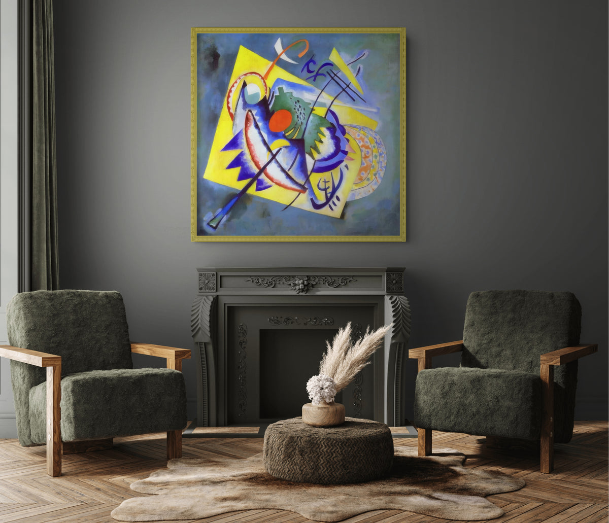 Couple on Horseback - Wassily Kandinsky - Premium 430g canvas (gallery quality)