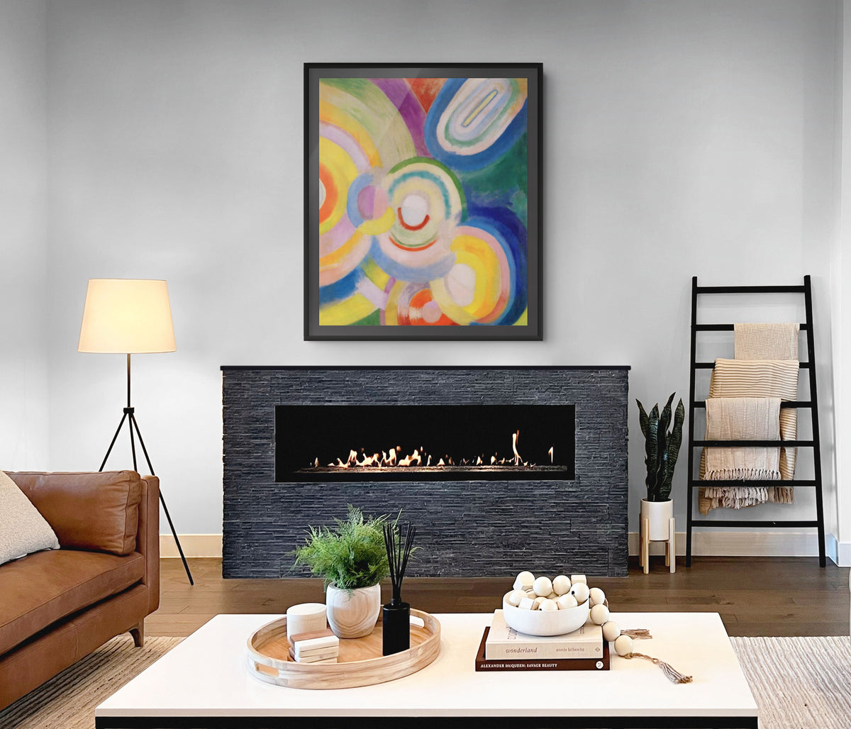 Simultaneous Windows - Robert Delaunay - Premium 430g Canvas (gallery quality)