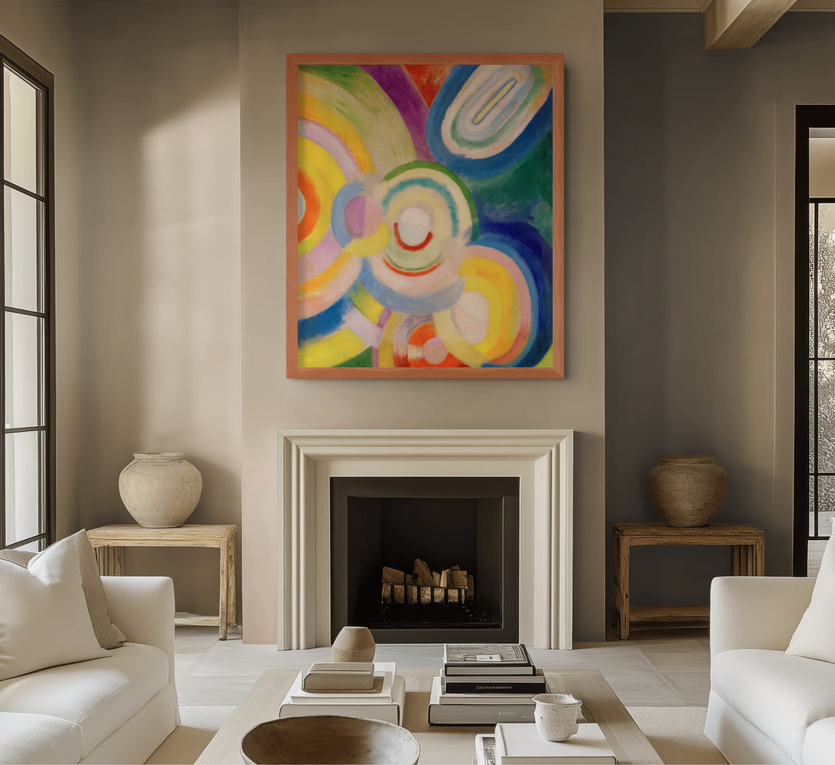 Simultaneous Windows - Robert Delaunay - Premium 430g Canvas (gallery quality)