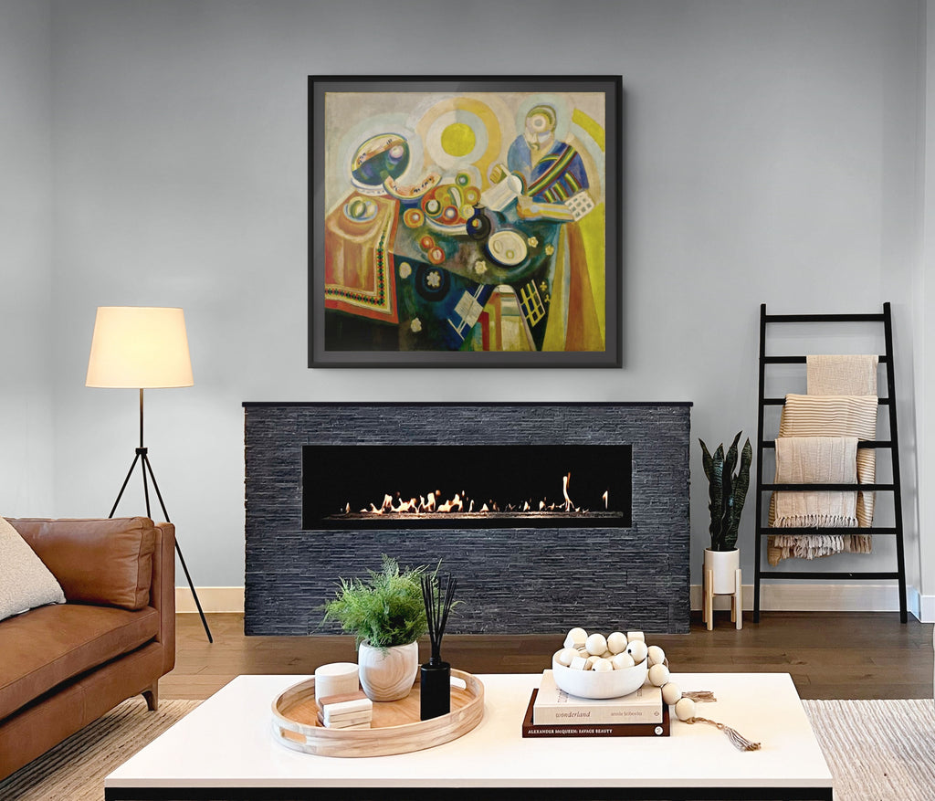 Fenêtres ouvertes simultanément - Robert Delaunay - Toile premium 430g (qualité galerie)