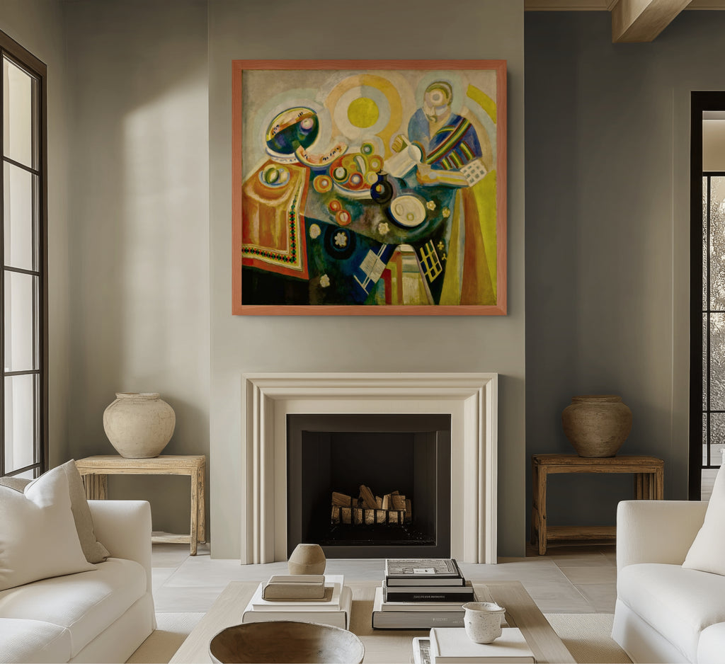 Fenêtres ouvertes simultanément - Robert Delaunay - Toile premium 430g (qualité galerie)