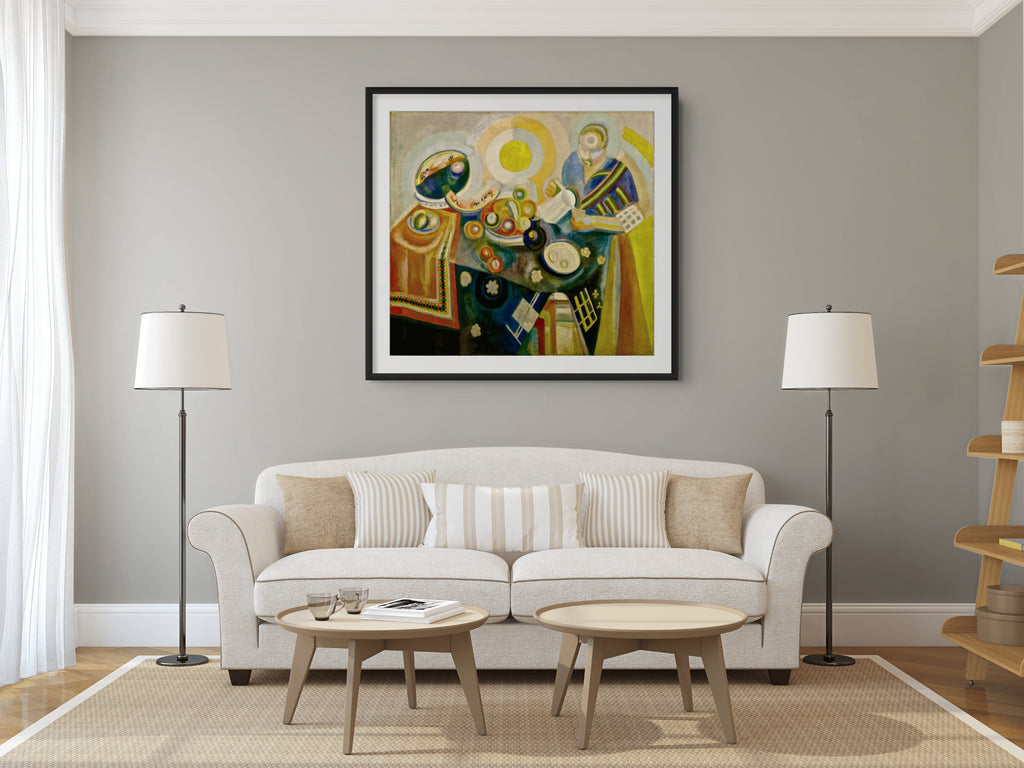 Fenêtres ouvertes simultanément - Robert Delaunay - Toile premium 430g (qualité galerie)