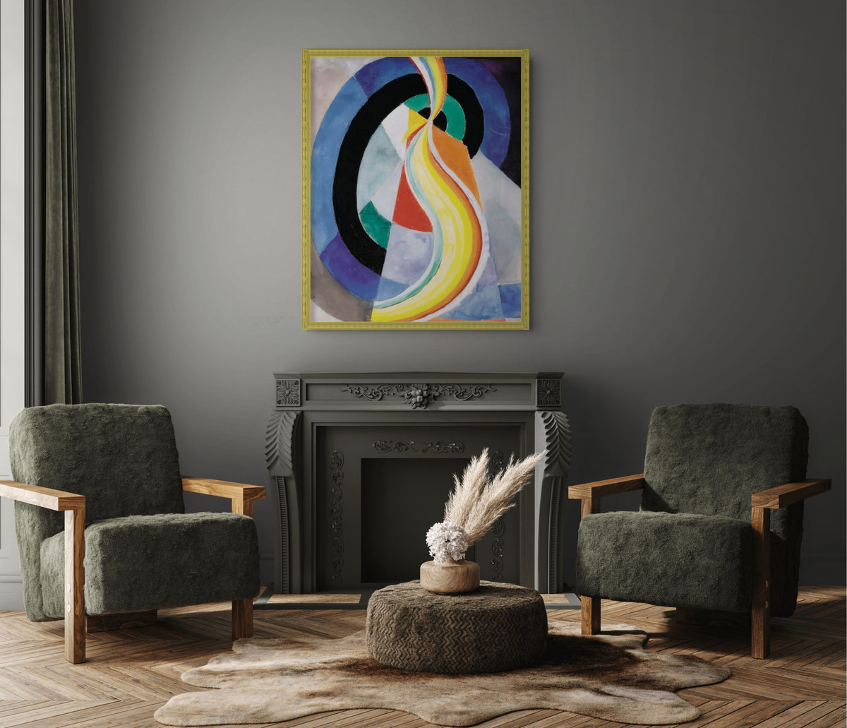 Simultaneous Windows - Robert Delaunay - Premium 430g Canvas (gallery quality)