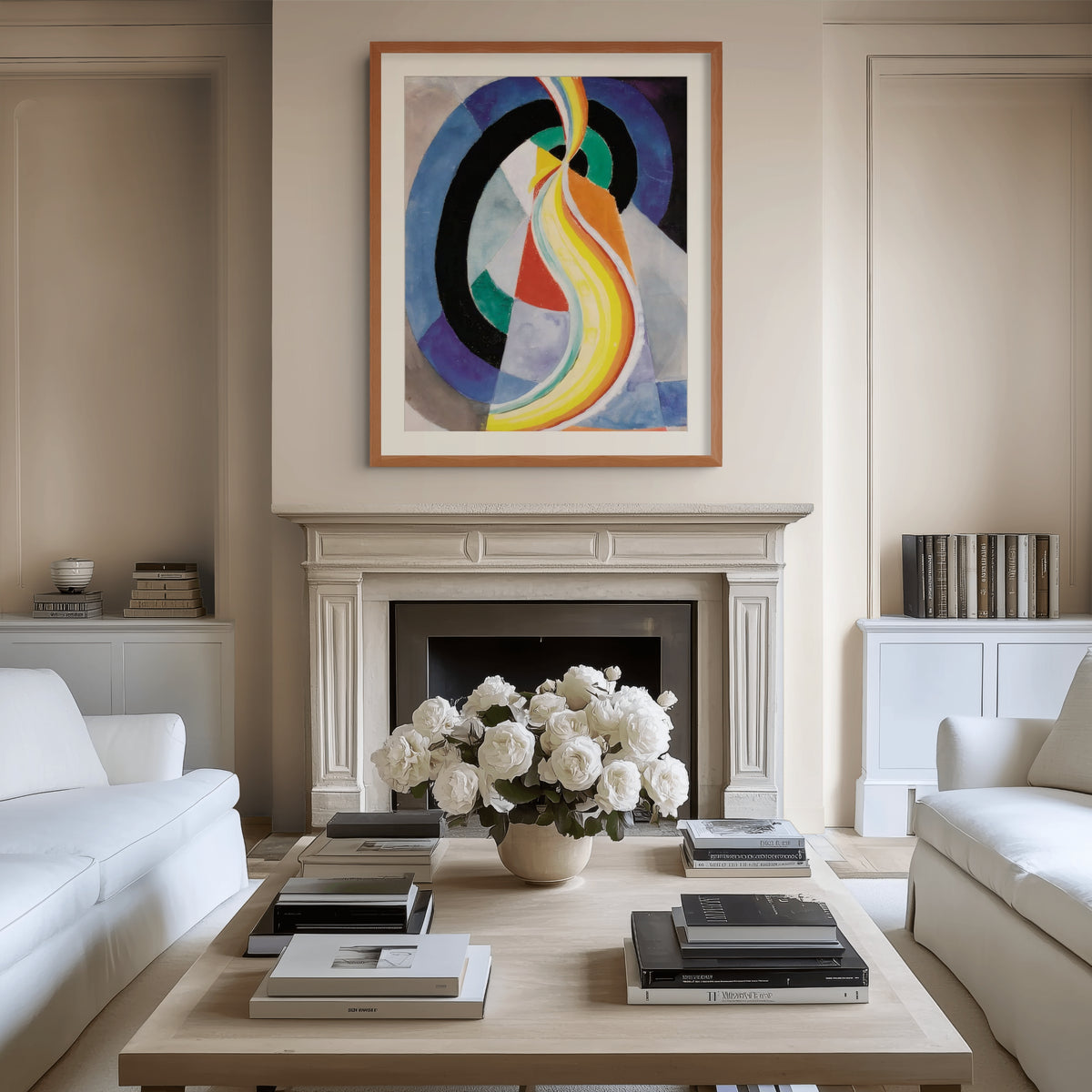 Simultaneous Windows - Robert Delaunay - Premium 430g Canvas (gallery quality)