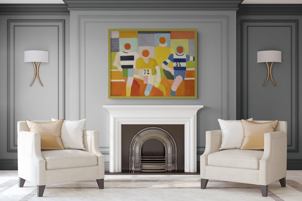 Simultaneous Windows - Robert Delaunay - Premium 430g Canvas (gallery quality)