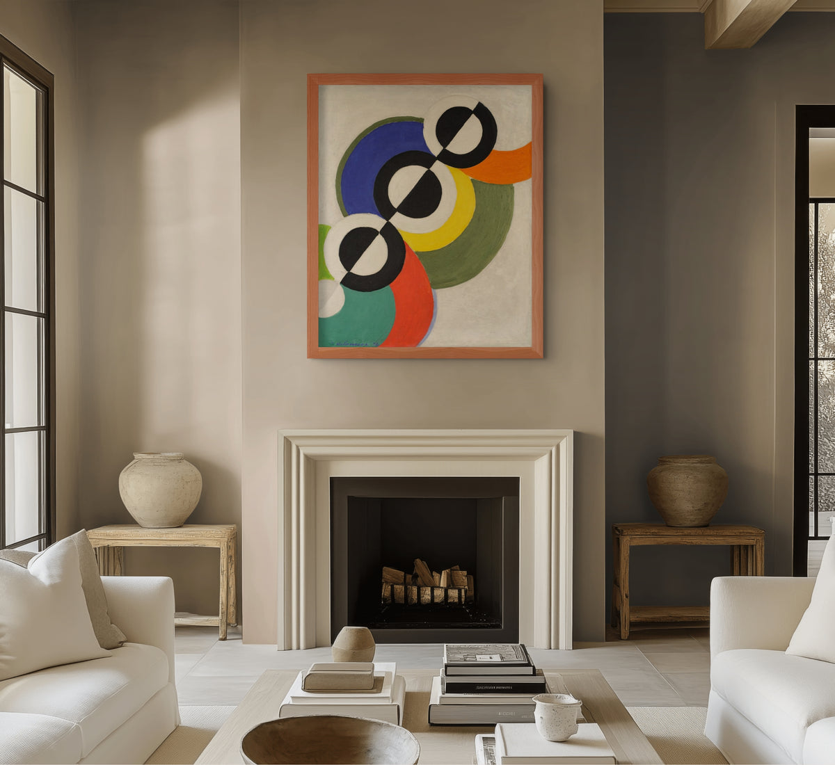Simultaneous Windows - Robert Delaunay - Premium 430g Canvas (gallery quality)