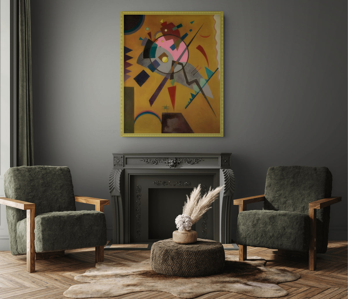 Couple on Horseback - Wassily Kandinsky - Premium 430g canvas (gallery quality)