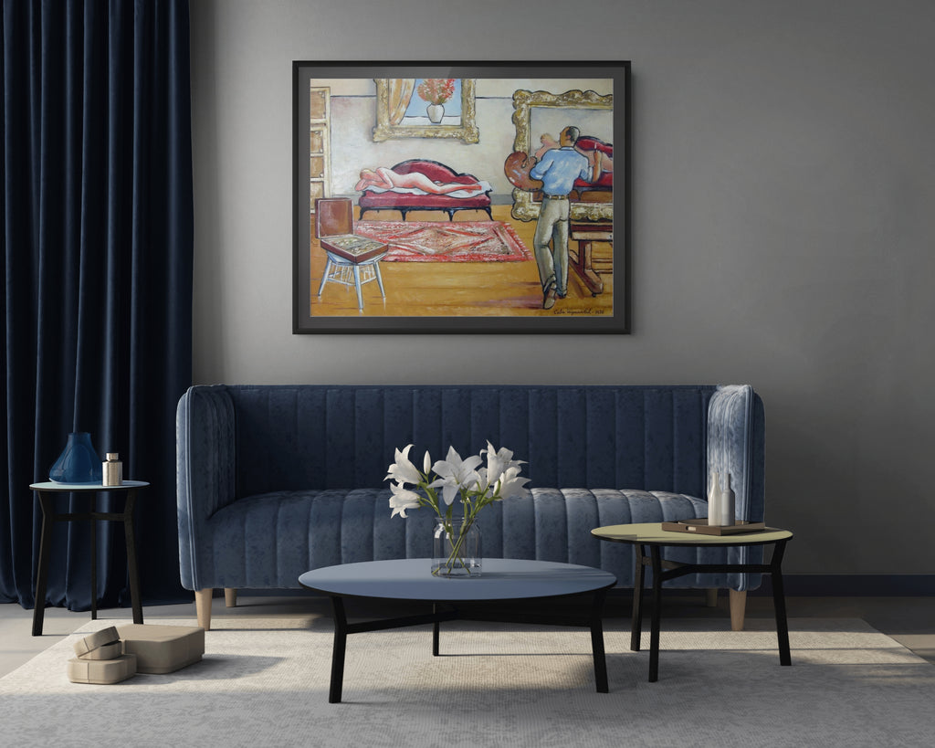 Le magasin de chapeaux - August Macke - Toile premium 430g (qualité galerie)