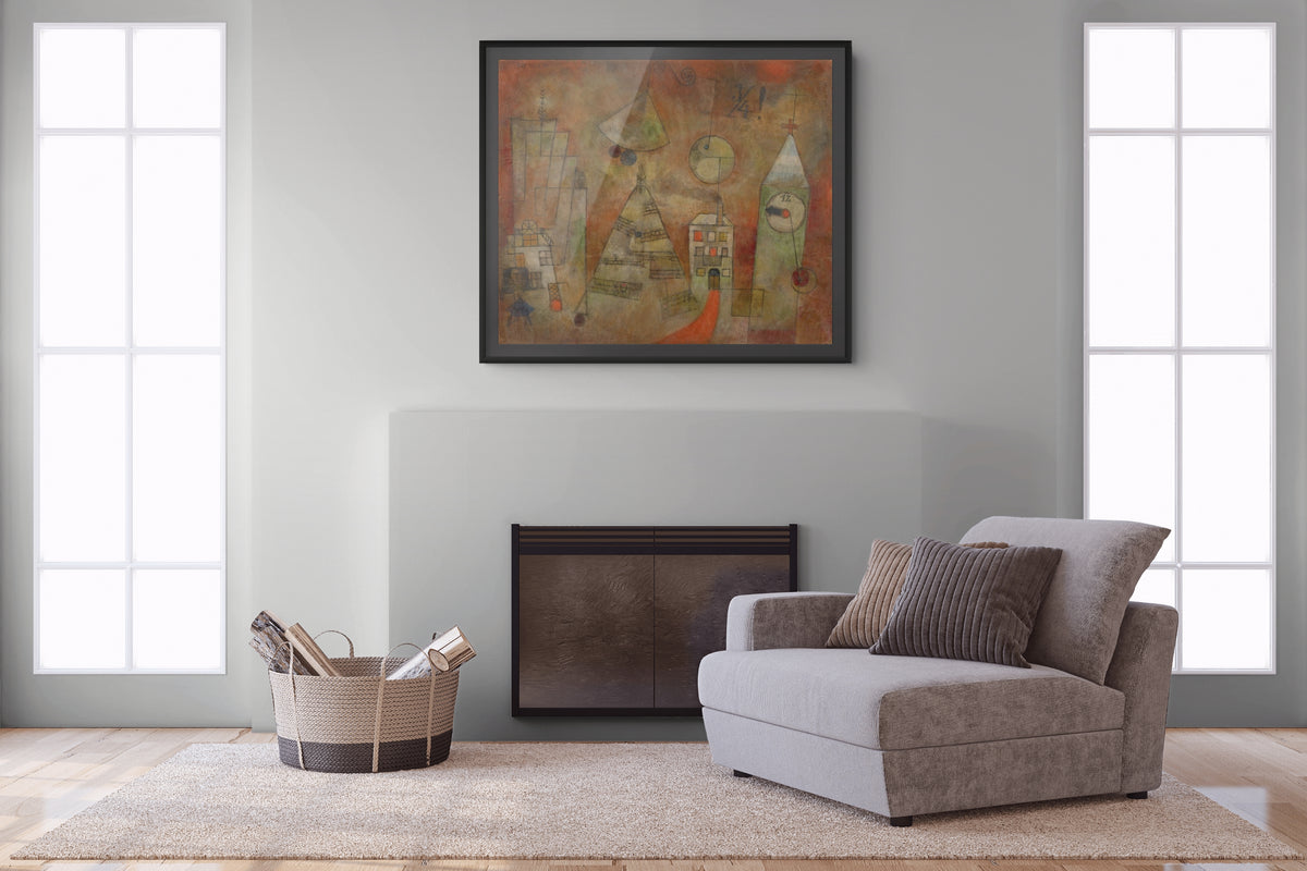 La hora del destino un cuarto para las doce - Paul Klee - Lienzo premium 430g (calidad de galeria)