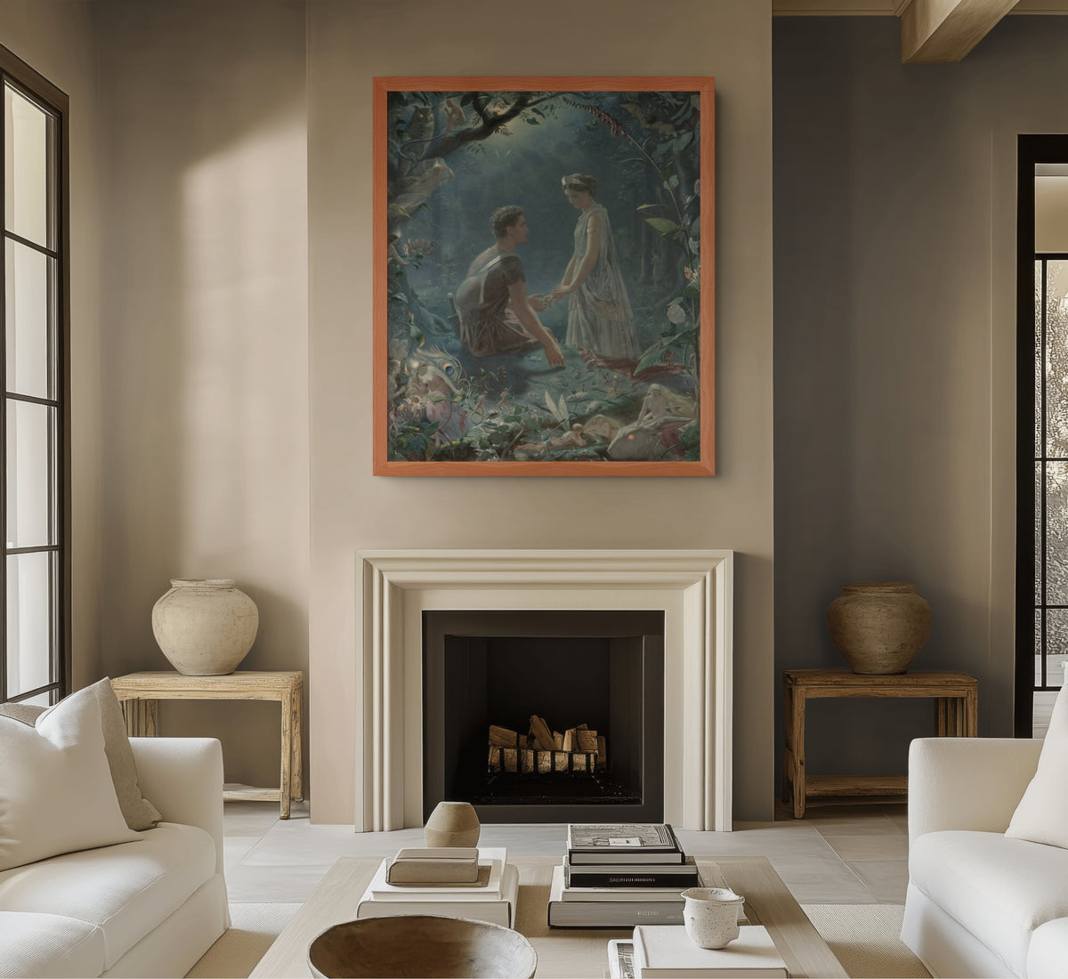 ...And the Fairies Fled - Charles Sims - Premium Canvas 430g (gallery quality)