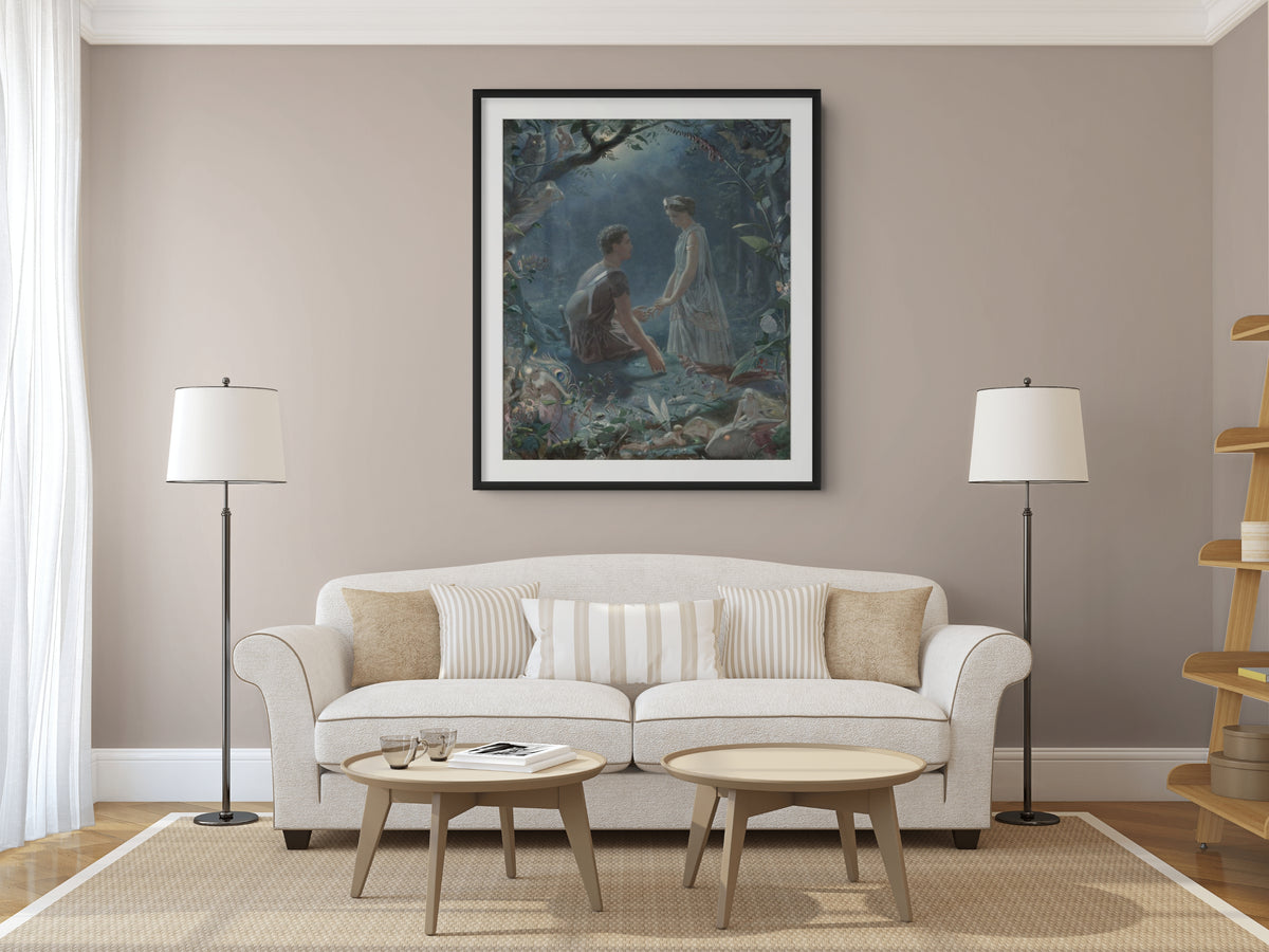...And the Fairies Fled - Charles Sims - Premium Canvas 430g (gallery quality)