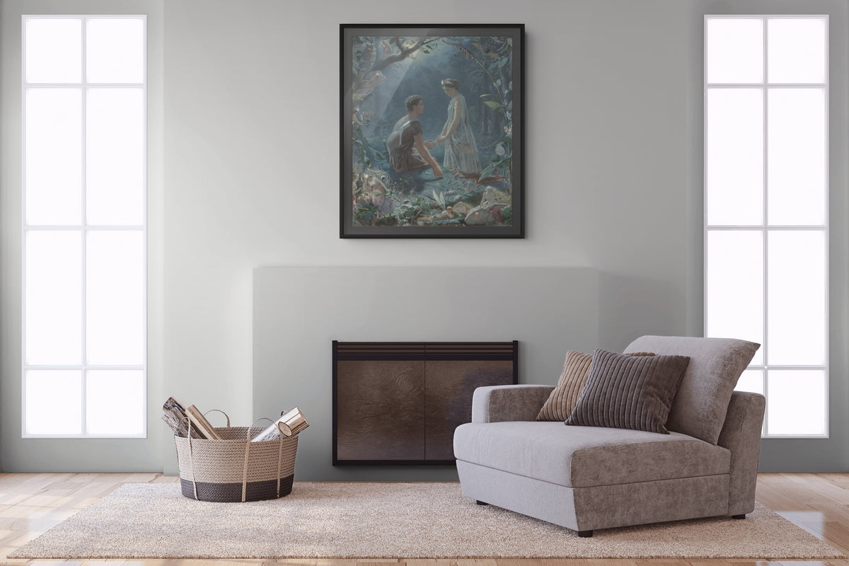 ...And the Fairies Fled - Charles Sims - Premium Canvas 430g (gallery quality)