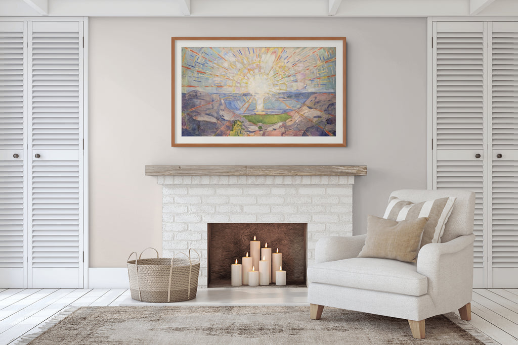 El sol - Edvard Munch - Lienzo premium 430g (calidad de galeria)