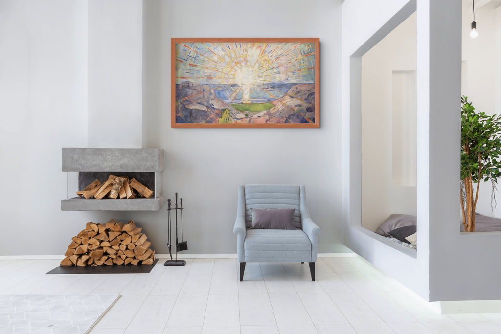 El sol - Edvard Munch - Lienzo premium 430g (calidad de galeria)