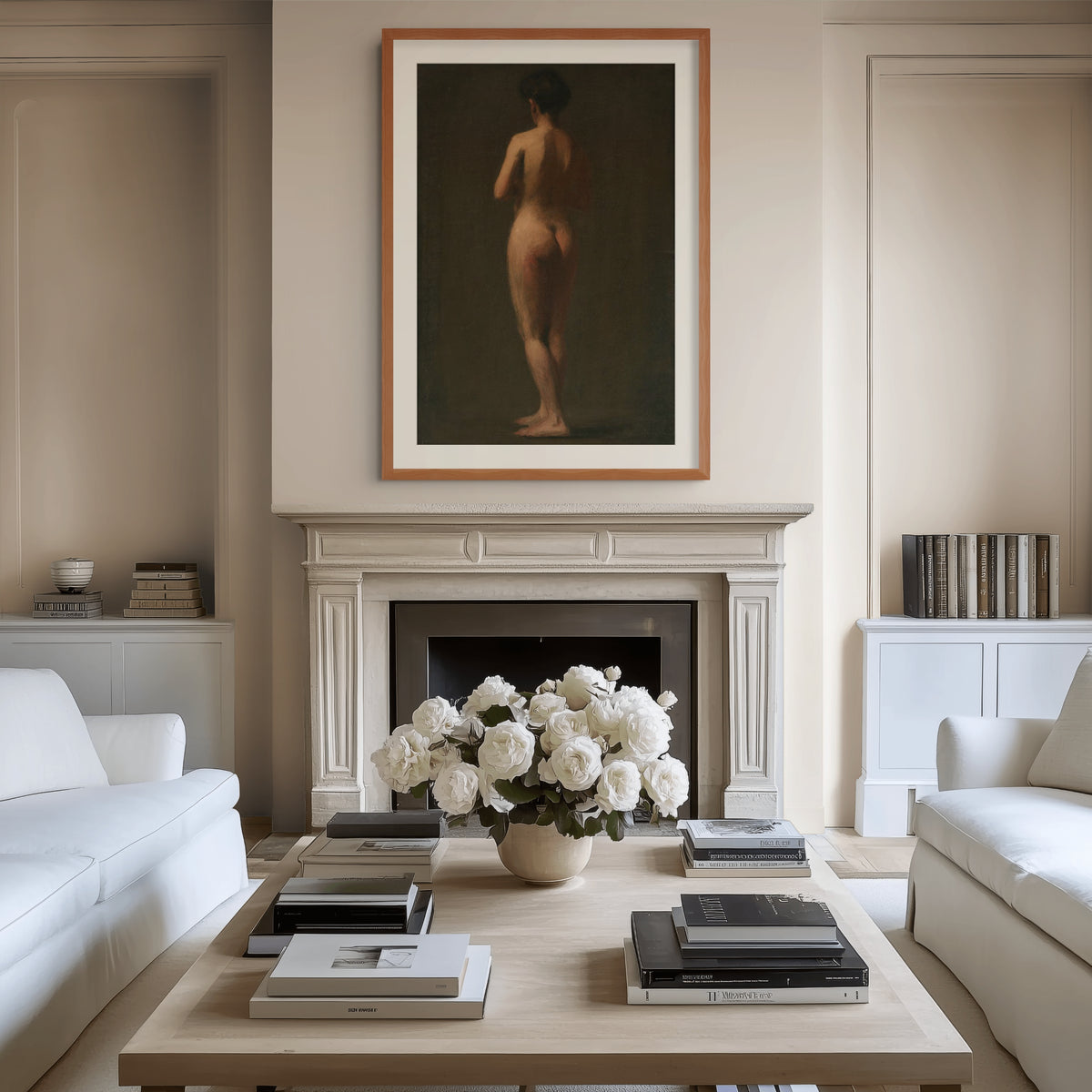 Standing Nude - Edward Hopper - Lienzo premium 430g (calidad de galeria)