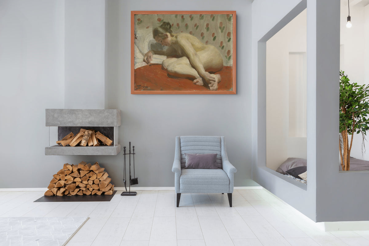 Estudio de un desnudo - Anders Zorn - Lienzo premium 430g (calidad de galeria)