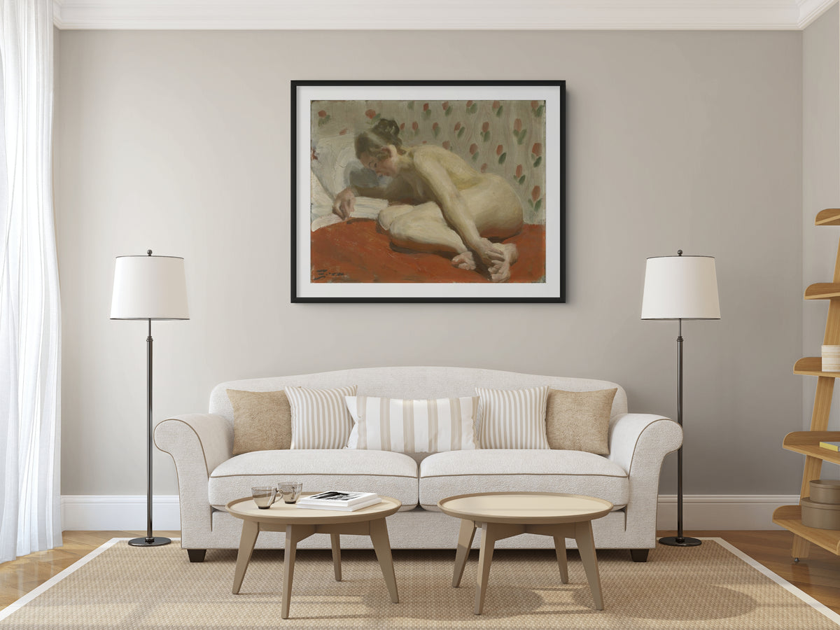 Estudio de un desnudo - Anders Zorn - Lienzo premium 430g (calidad de galeria)