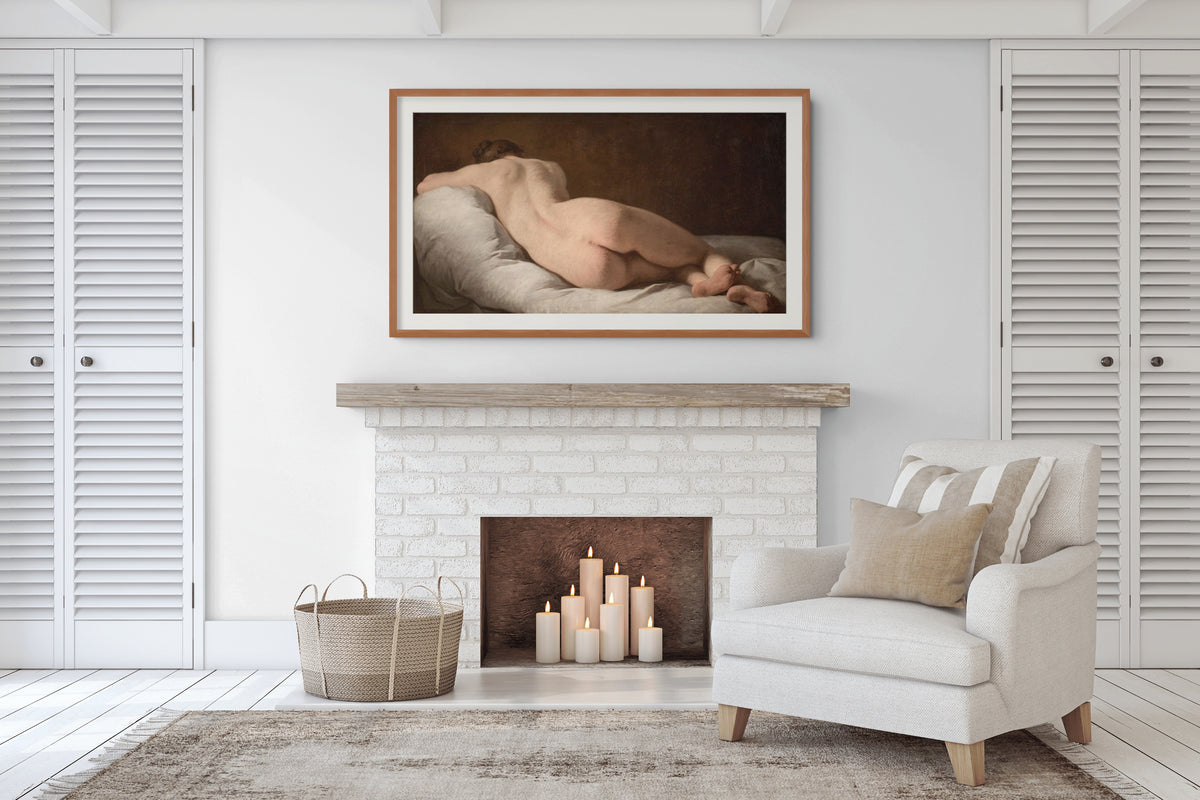 Desnudo femenino de espaldas - Pierre Subleyras - Lienzo premium 430g (calidad de galeria)