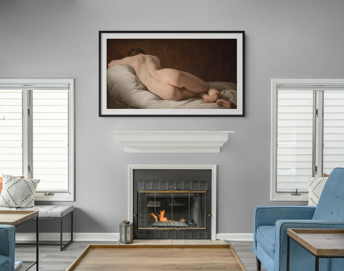 Desnudo femenino de espaldas - Pierre Subleyras - Lienzo premium 430g (calidad de galeria)