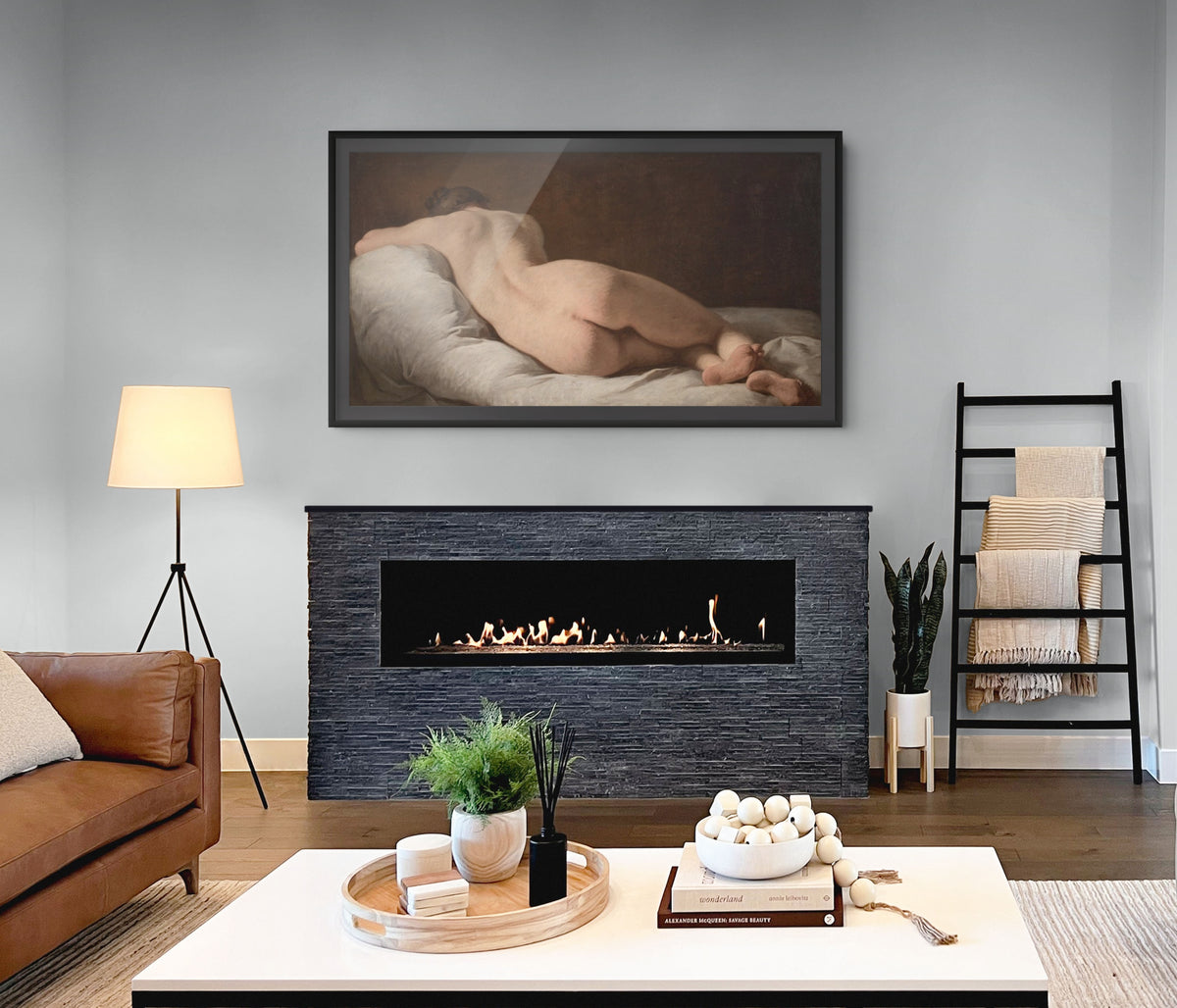 Desnudo femenino de espaldas - Pierre Subleyras - Lienzo premium 430g (calidad de galeria)