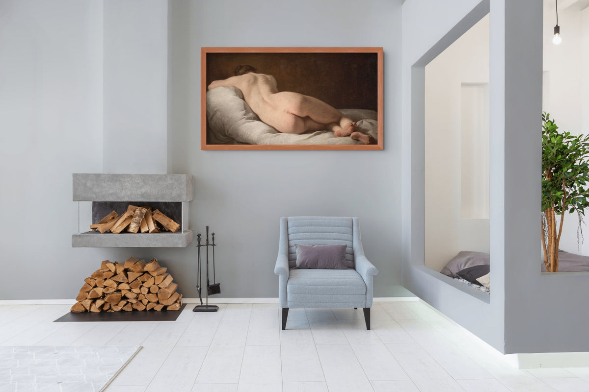 Desnudo femenino de espaldas - Pierre Subleyras - Lienzo premium 430g (calidad de galeria)