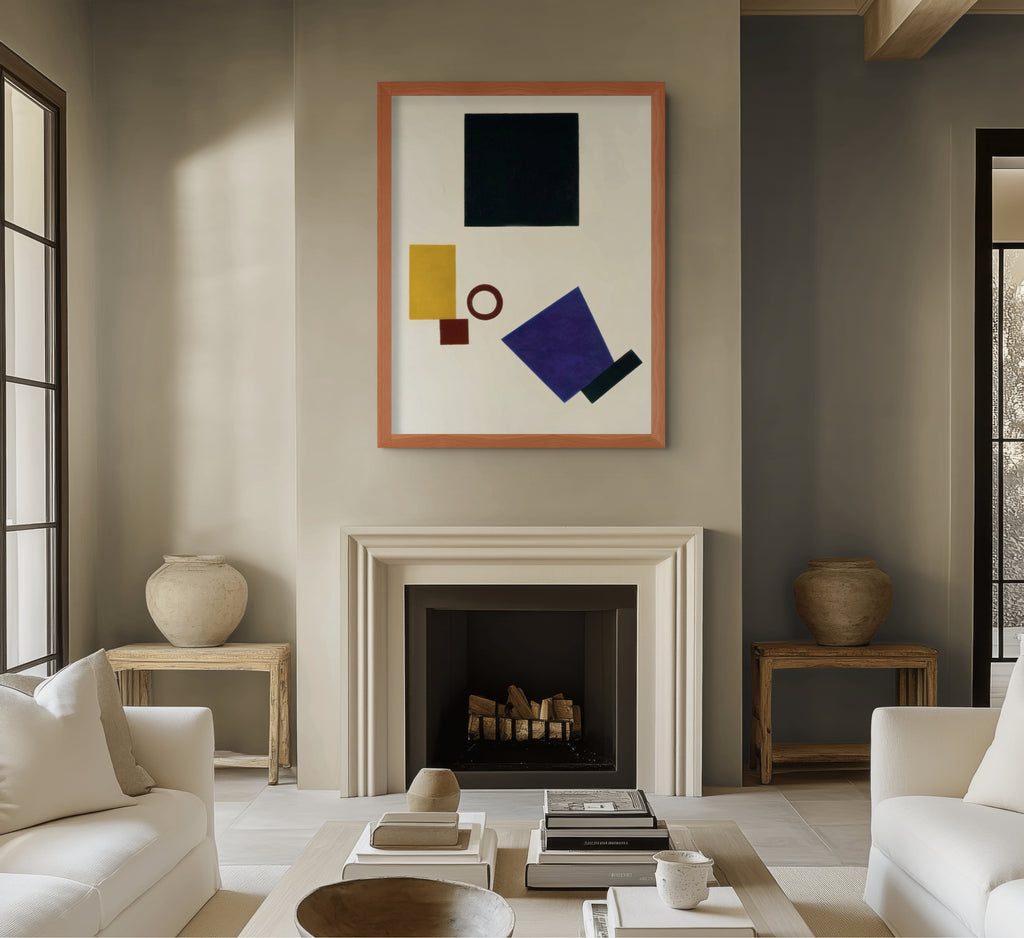Suprematismo: Autorretrato en dos dimensiones - Kazimir Malévich - Lienzo premium 430g (calidad de galeria)