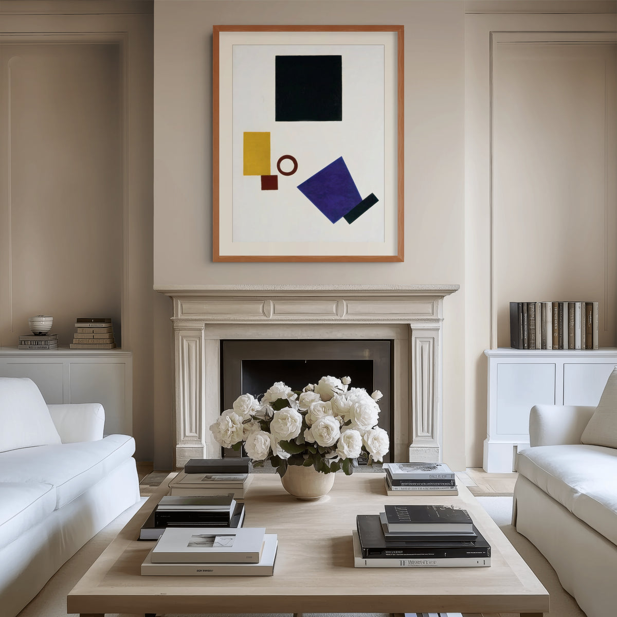 Suprematismo: Autorretrato en dos dimensiones - Kazimir Malévich - Lienzo premium 430g (calidad de galeria)