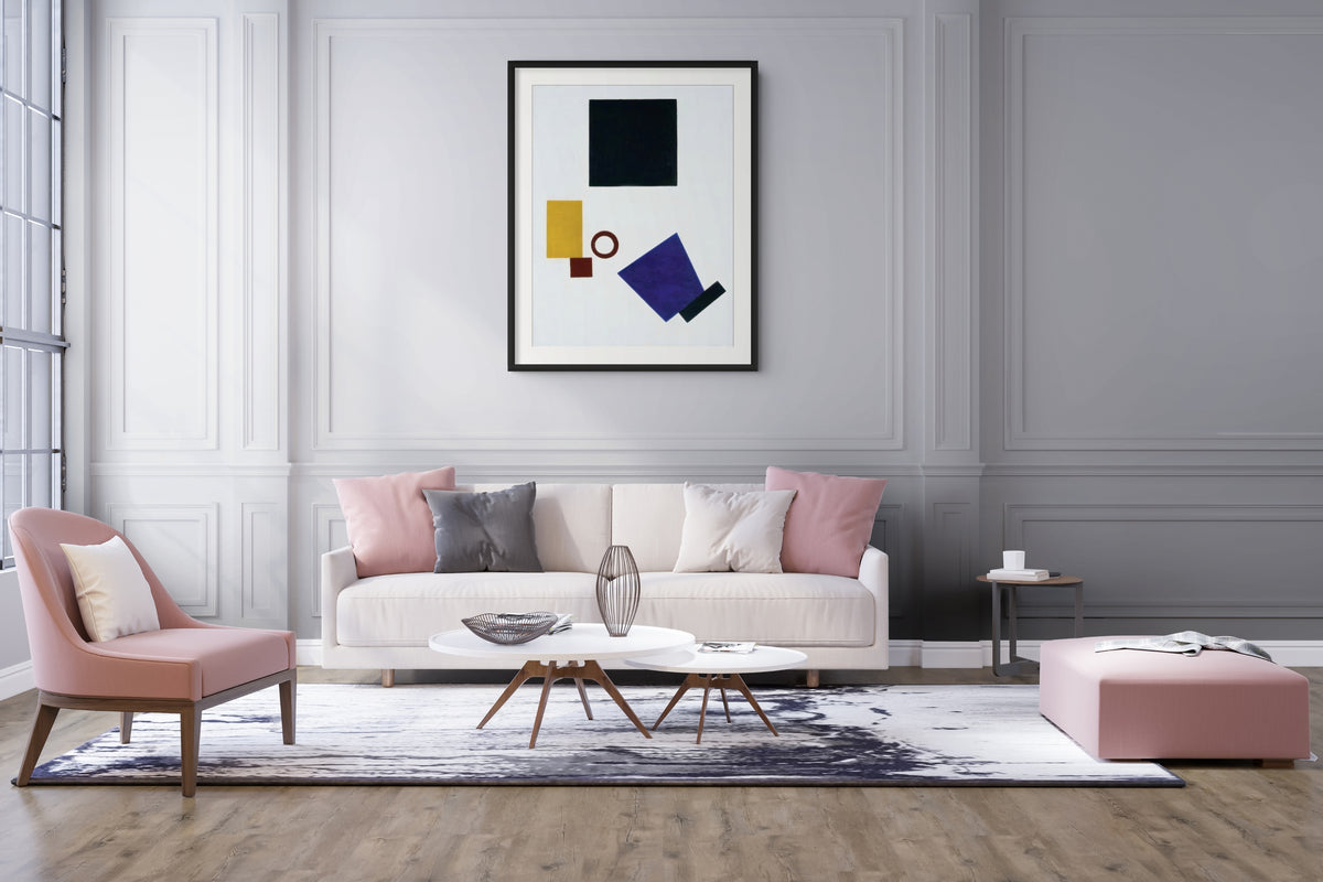 Suprematismo: Autorretrato en dos dimensiones - Kazimir Malévich - Lienzo premium 430g (calidad de galeria)